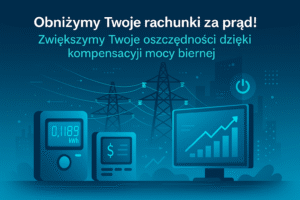 Grafika oszczędności energii – kompensacja mocy biernej